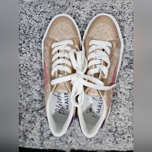 Blowfish Shoes - Blowfish Malibu 10 Gold Pink Sneakers